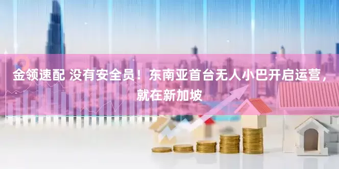 金领速配 没有安全员！东南亚首台无人小巴开启运营，就在新加坡