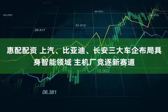 惠配配资 上汽、比亚迪、长安三大车企布局具身智能领域 主机厂竞逐新赛道